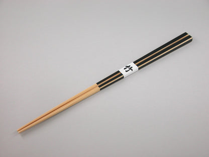 カラーダイヤハツリ箸（白竹）黒
