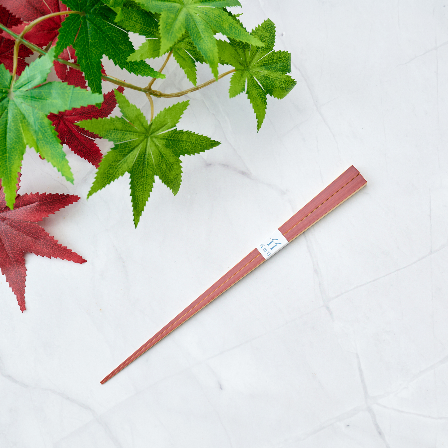 富士竹祝箸（極細） 紅留