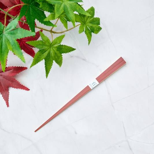 富士竹祝箸（極細） 紅留