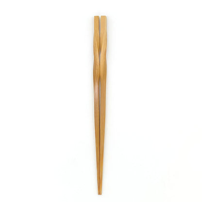 スス竹ネジリ箸（中）21cm