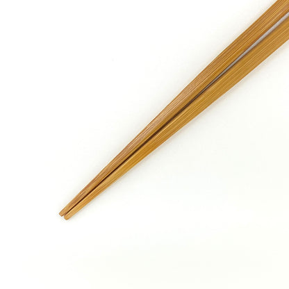 スス竹ネジリ箸（中）21cm