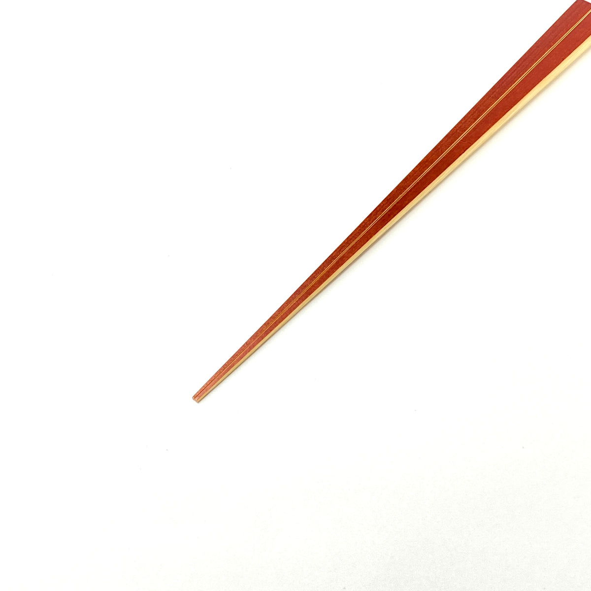 富士竹祝箸（極細） 紅留