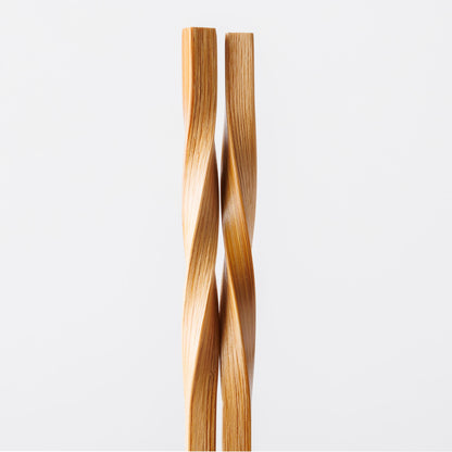 スス竹ネジリ箸（大）22.5cm