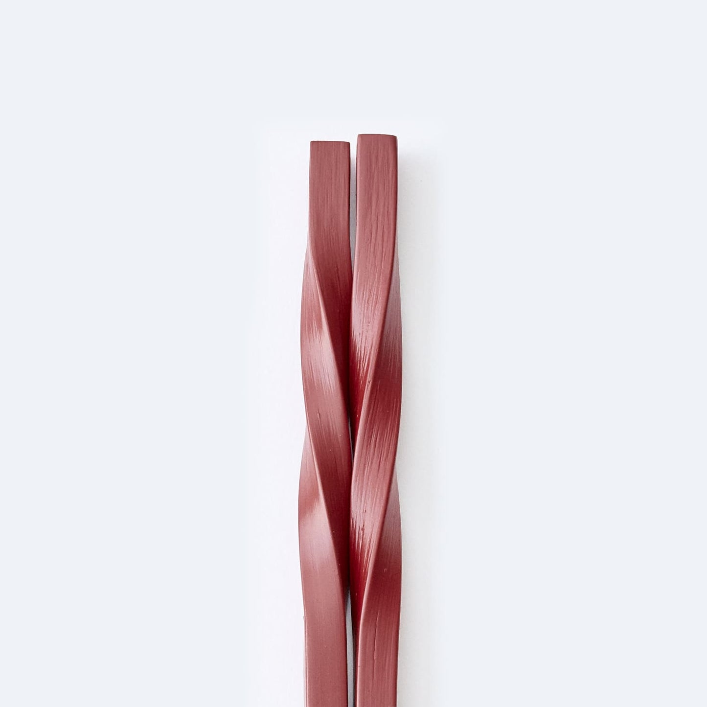 スス竹ネジリ箸 赤（大）22.5cm