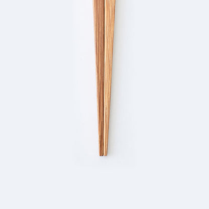 スス竹ネジリ箸 オレンジ（大）22.5cm