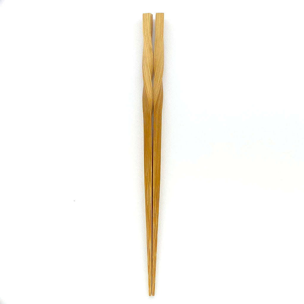 スス竹ネジリ箸（大）22.5cm