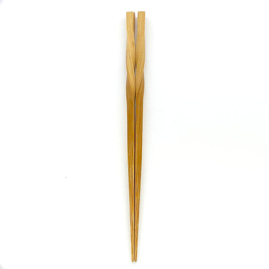 スス竹ネジリ箸（大）22.5cm