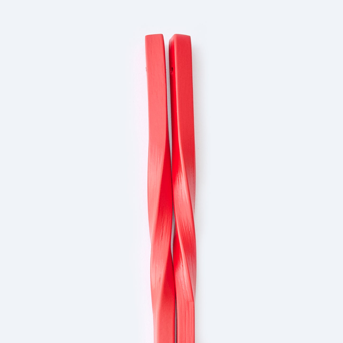 スス竹ネジリ菜箸 ファイアーレッド 33cm