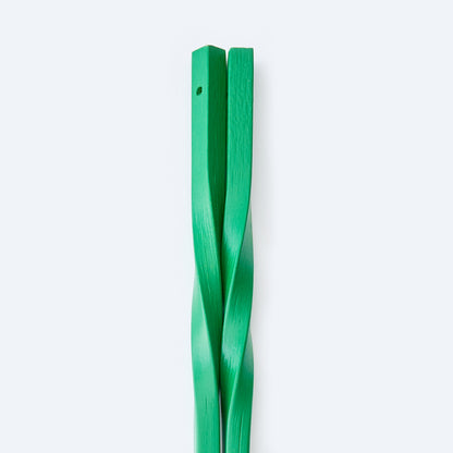 スス竹ネジリ菜箸 グリーン 33cm