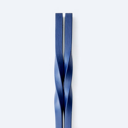 スス竹ネジリ菜箸 紺 33cm