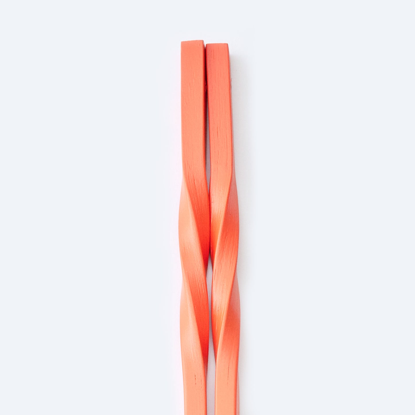 スス竹ネジリ菜箸 オレンジ 33cm