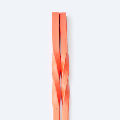 スス竹ネジリ菜箸 オレンジ 33cm