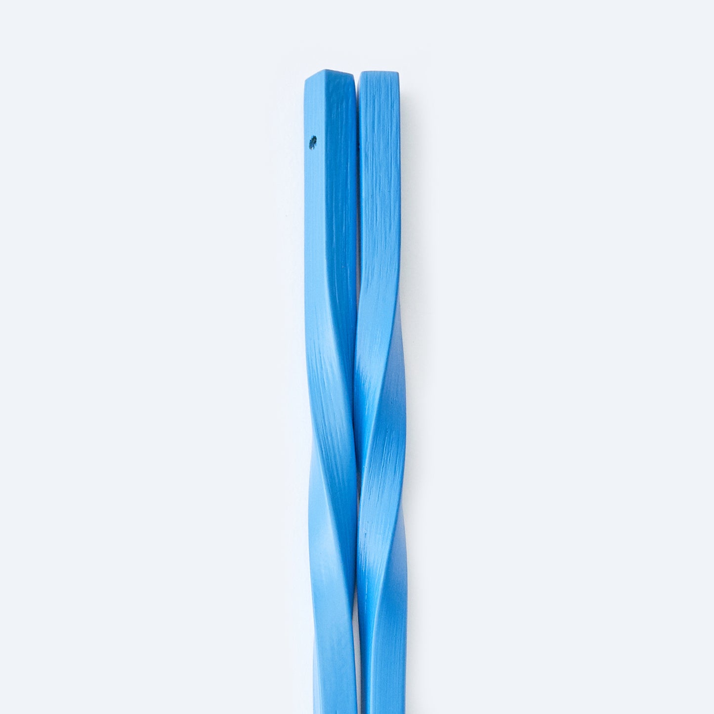 スス竹ネジリ菜箸 スカイブルー 33cm